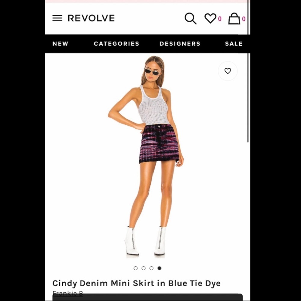 frankie b. denim skirt